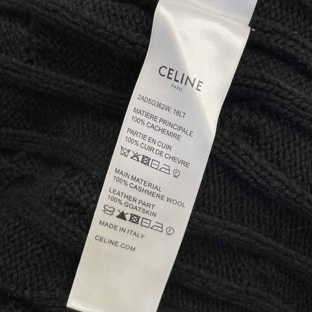 Celine Hooded Sweater In Monochromic Wool - DesignerGu