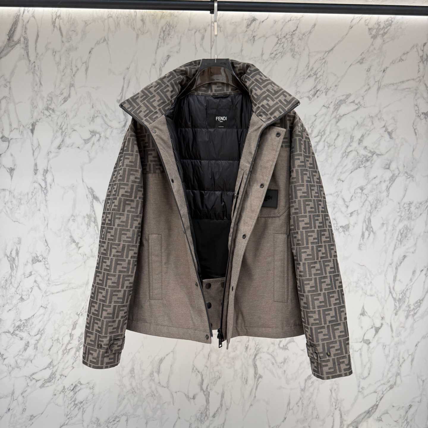 Fendi 'FF Denim Tech' Padded Jacket - DesignerGu