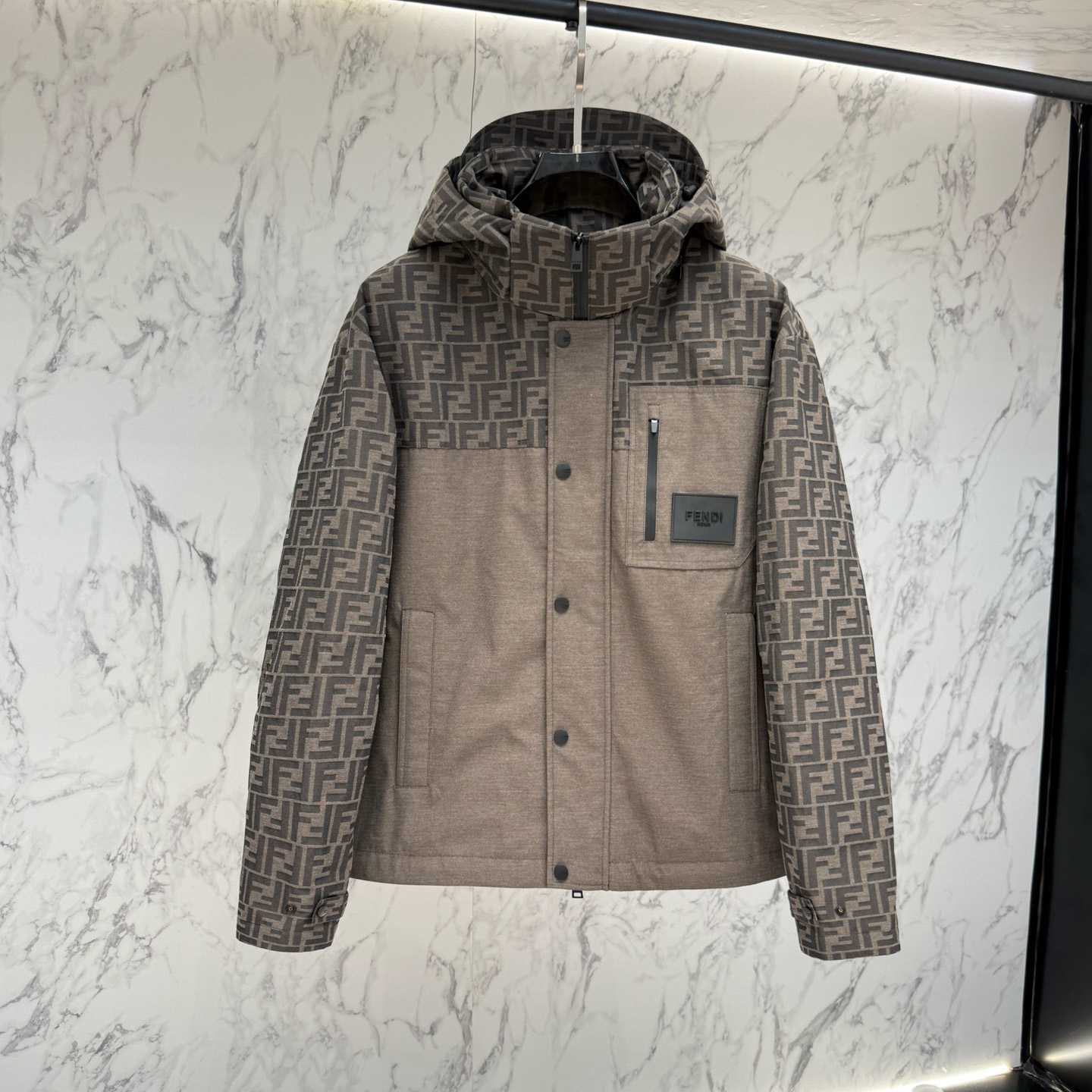 Fendi 'FF Denim Tech' Padded Jacket - DesignerGu