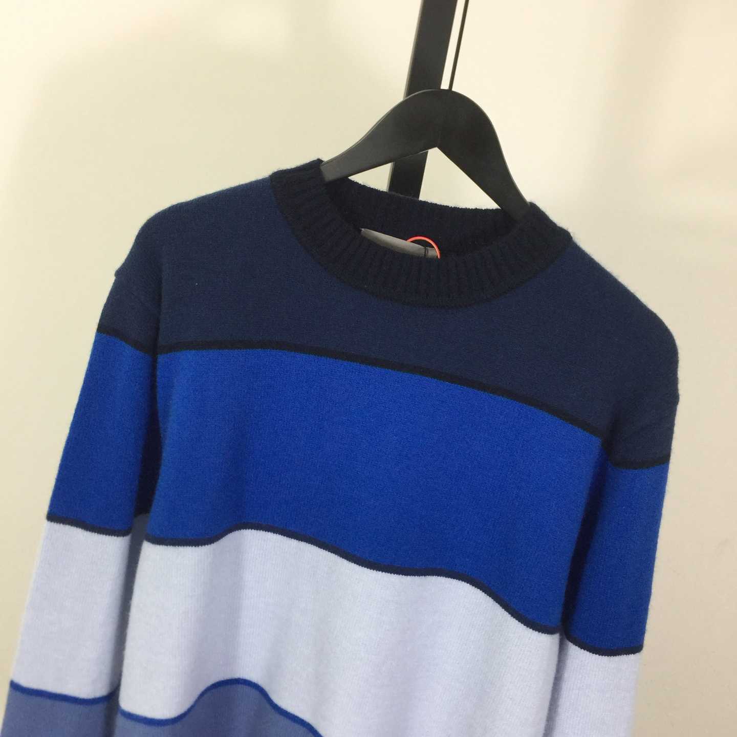 Dior CD Diamond Sweater Blue Cashmere and Cotton Jersey - DesignerGu