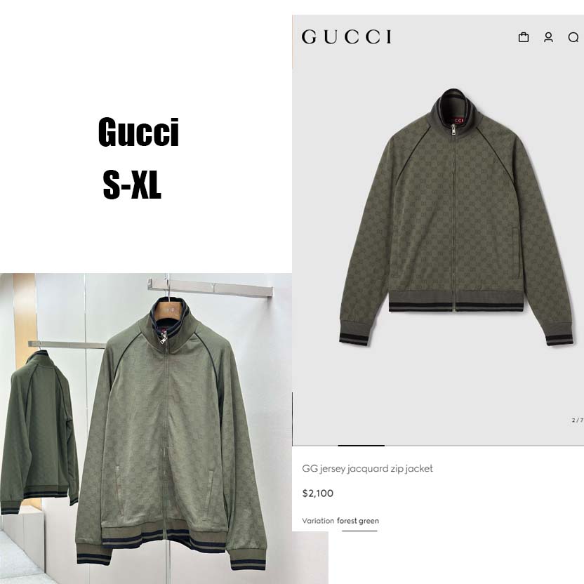 Gucci GG jersey jacquard Zip Jacket - DesignerGu