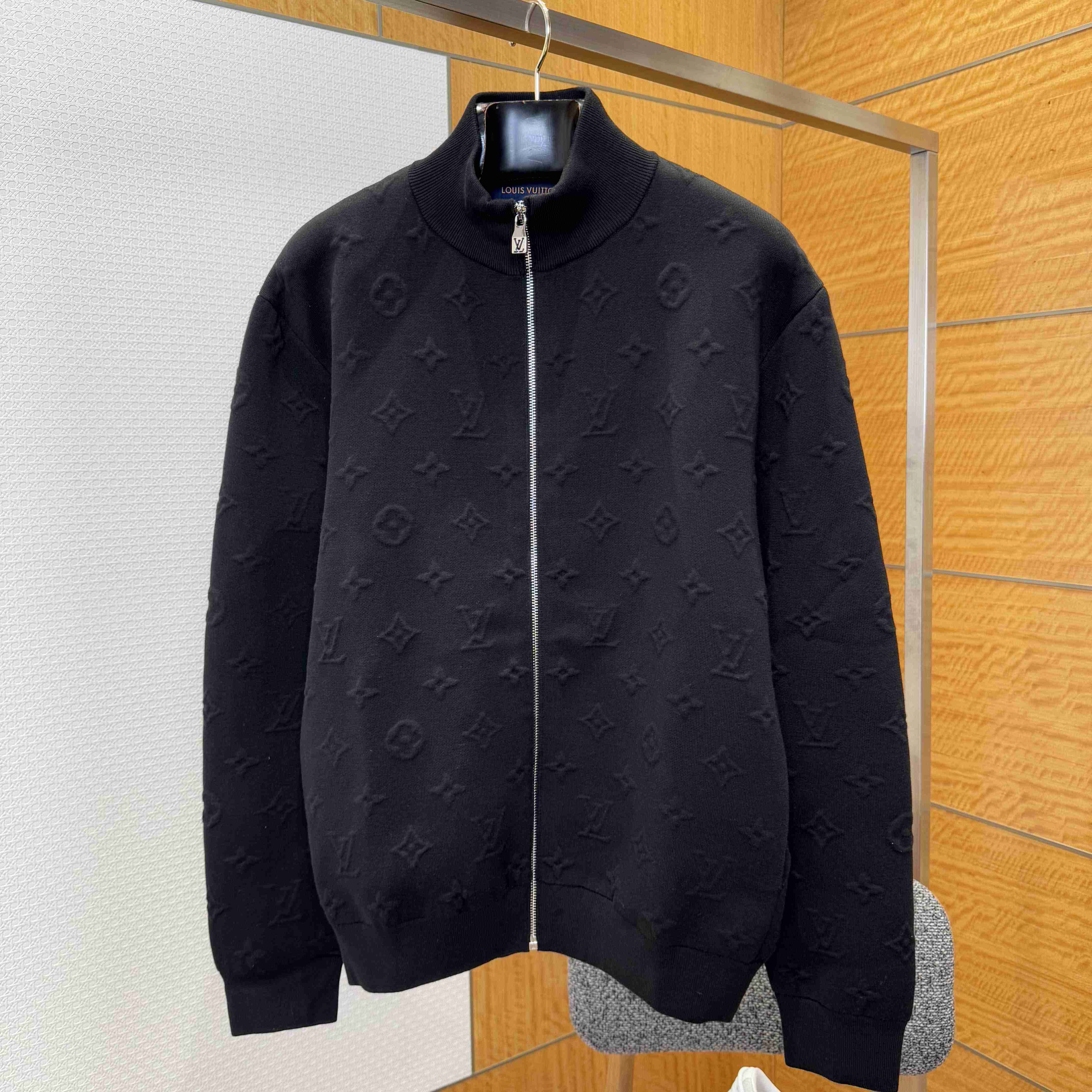 Louis Vuitton Embossed Monogram Jersey Tracksuit Top    - DesignerGu