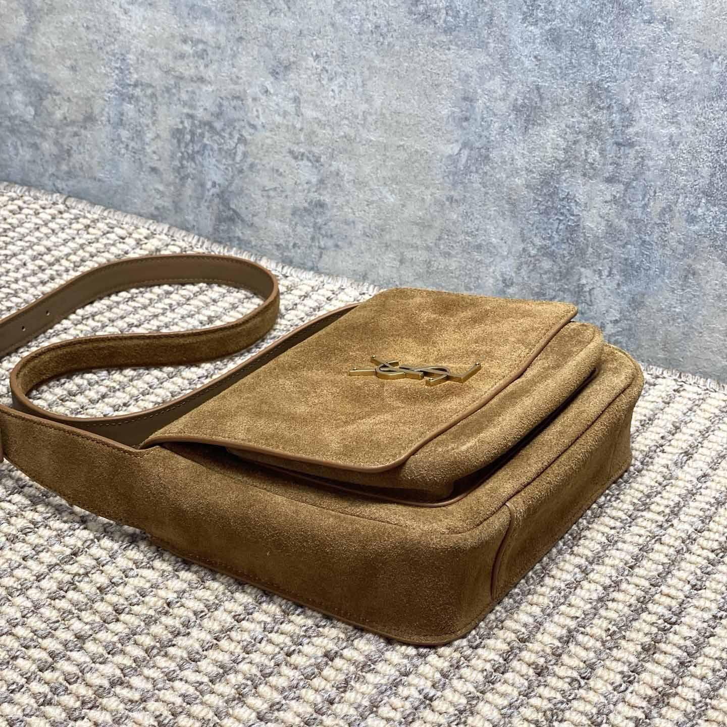 Saint Laurent Niki Satchel In Suede - DesignerGu