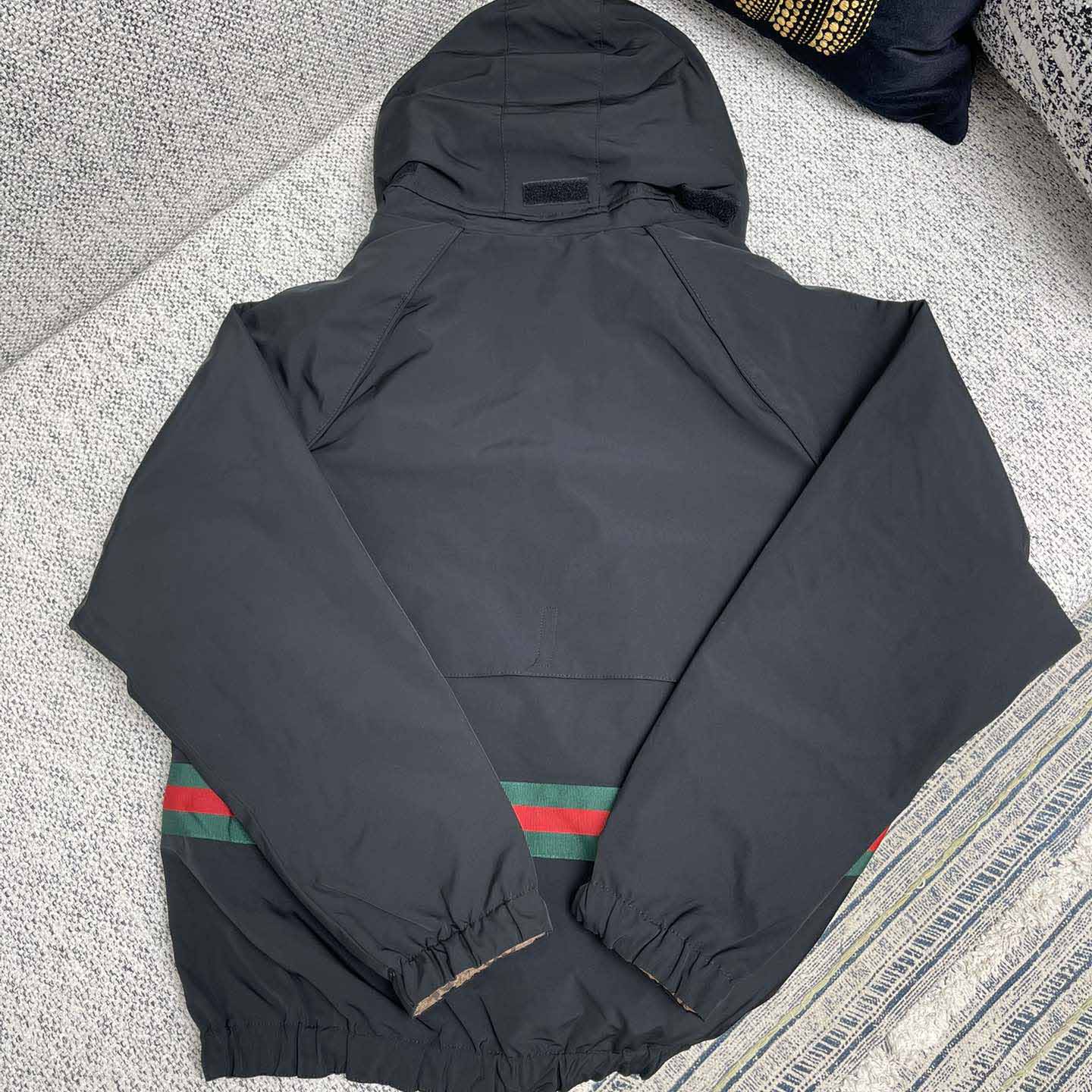 Gucci Reversible Monogrammed Shell Hooded Jacket - DesignerGu
