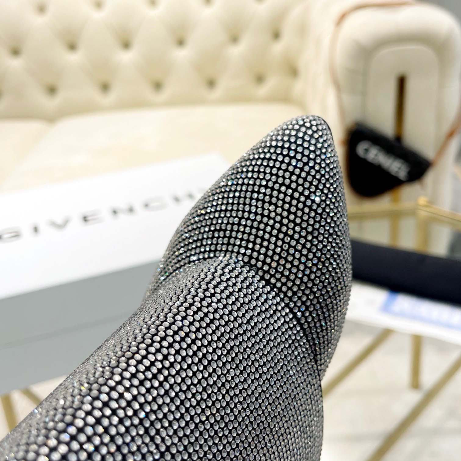 Givenchy Shark Lock Leather Knee-high Boots - DesignerGu