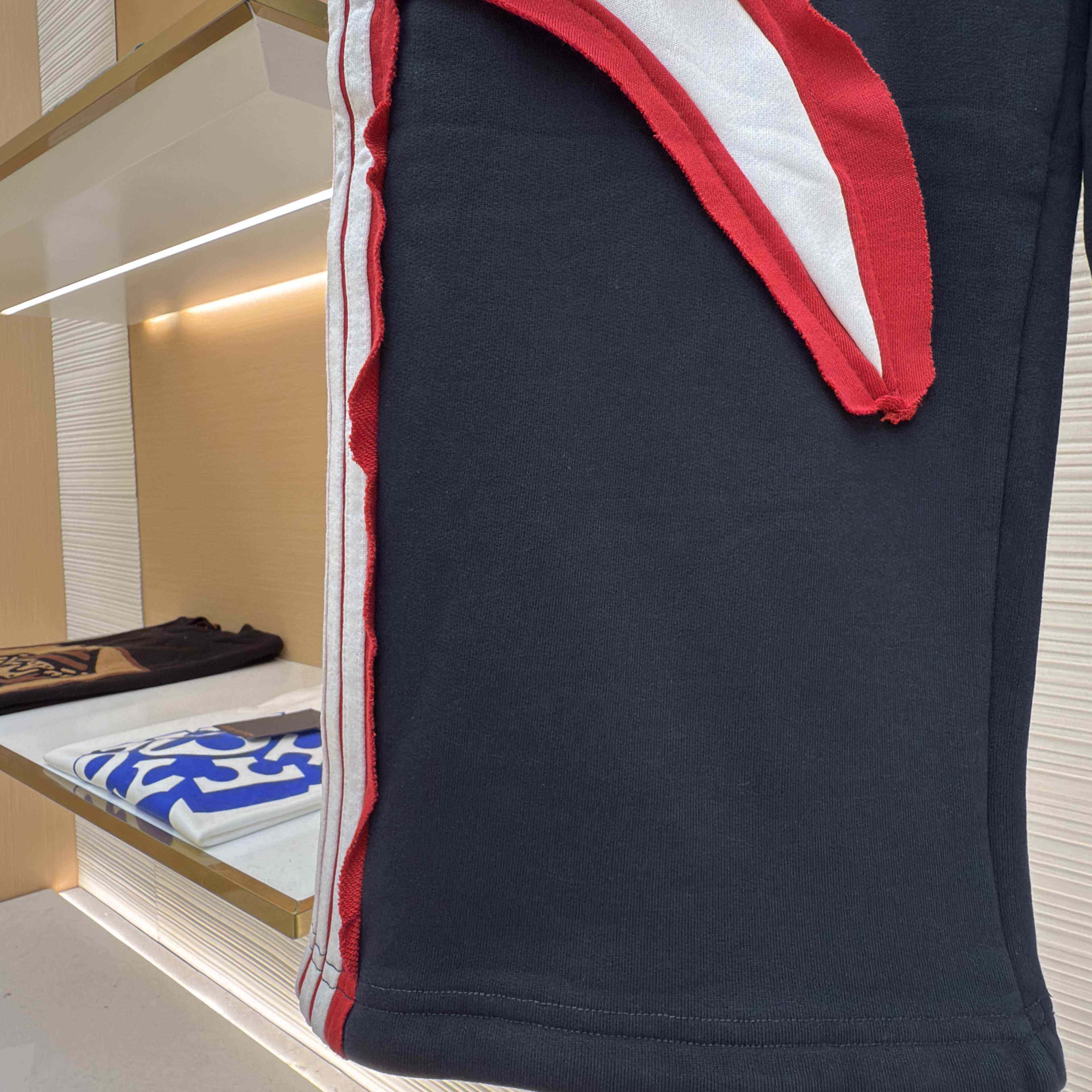 Balenciaga Cut-Up Oversized Sweatpants In Faded Black And White Dry Fleece - DesignerGu