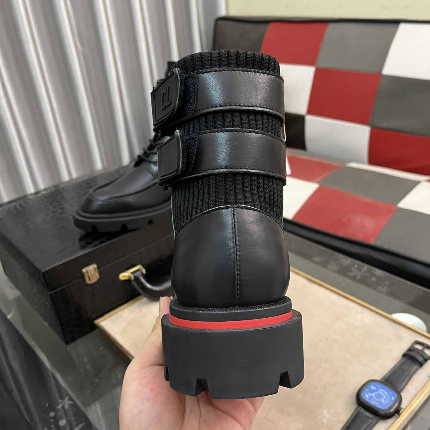 Christian Louboutin Our Flight Flat Derby Boot - DesignerGu