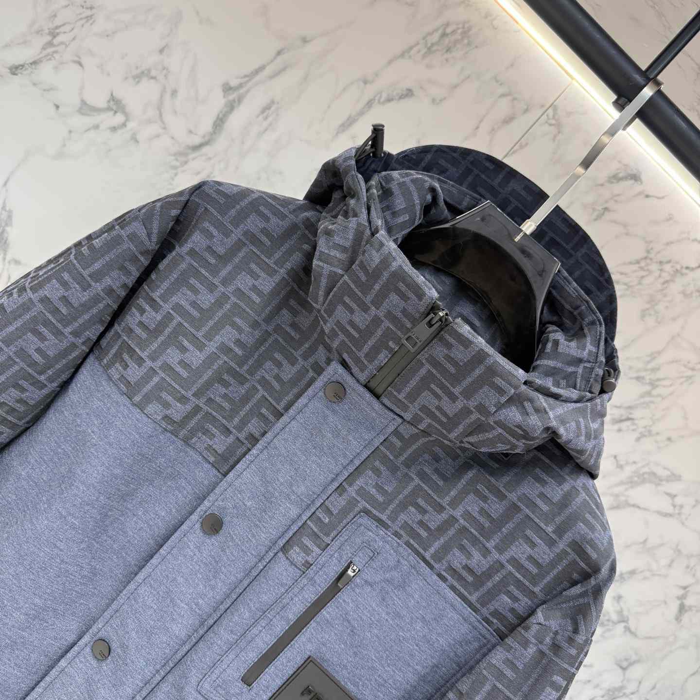 Fendi 'FF Denim Tech' Padded Jacket - DesignerGu