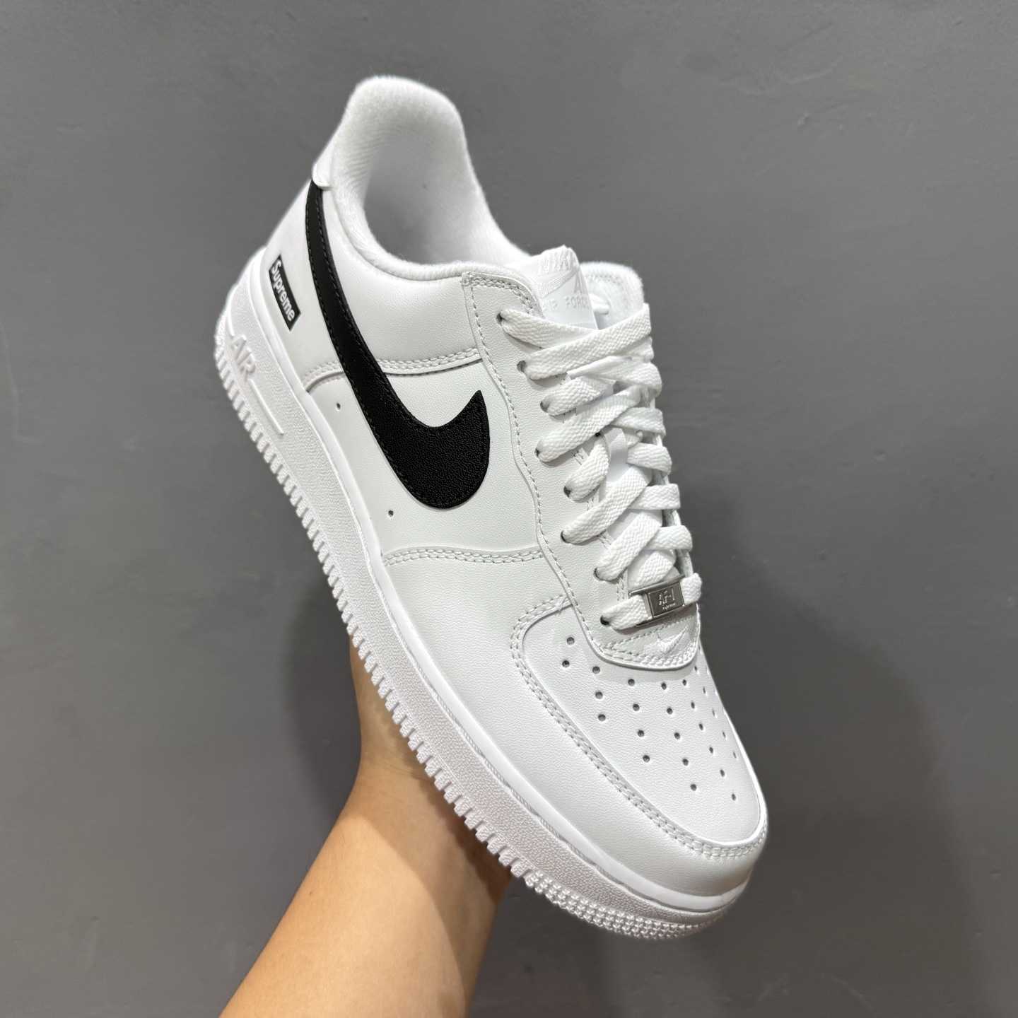 Supreme x Nike Air Force 1 Low “Box Logo - White Black” G Edition CU9225-102 - DesignerGu