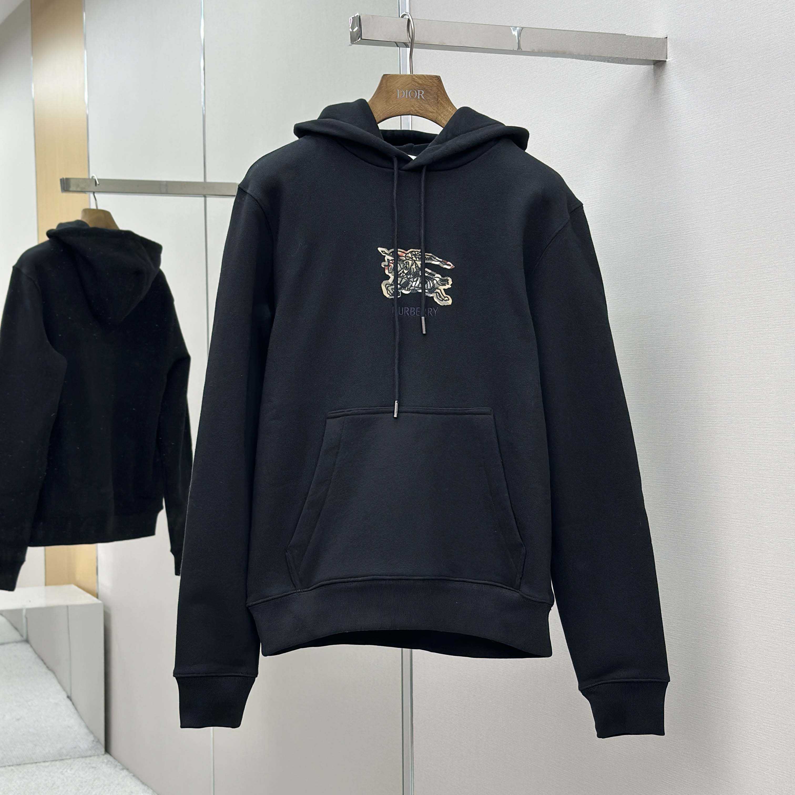 Burberry EKD Check Cotton Hoodie   - DesignerGu