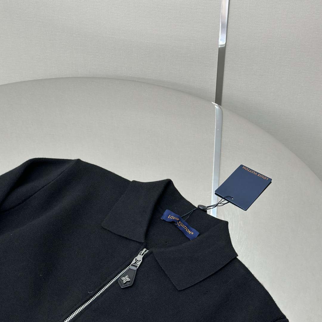 Louis Vuitton Knit Blouson With Leather Details   1AH347 - DesignerGu