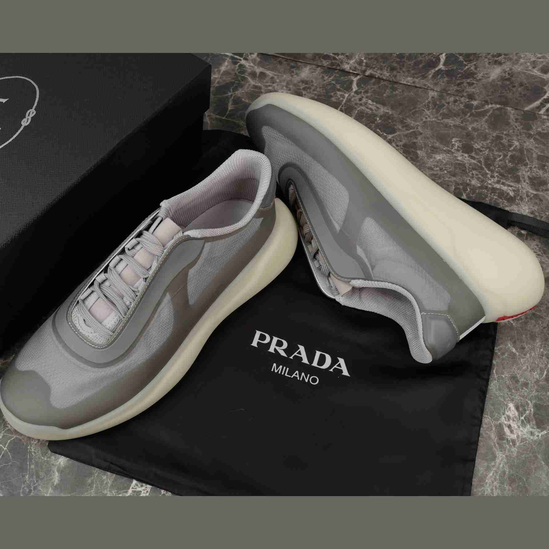 Prada America's Cup Re-Nylon And Bike Fabric Sneakers - DesignerGu