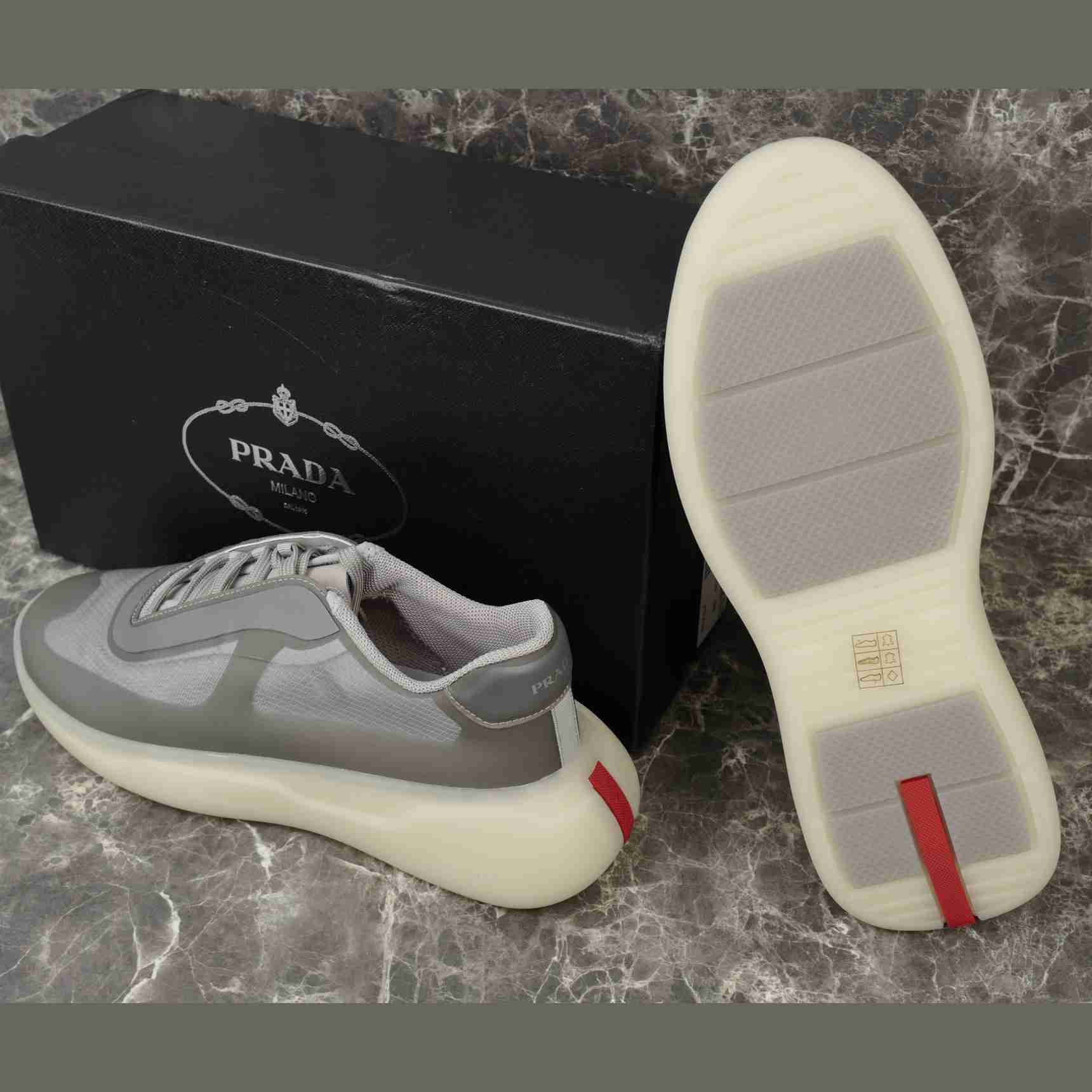 Prada America's Cup Re-Nylon And Bike Fabric Sneakers - DesignerGu