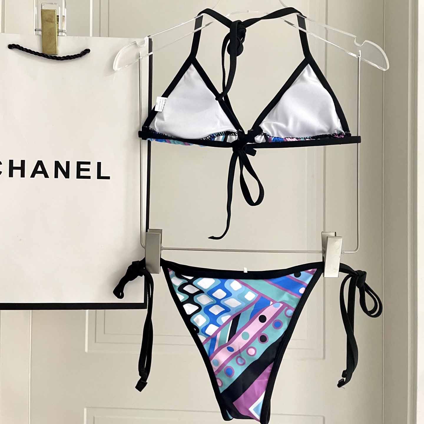 Pucci Iride-Print Bikini Top And Bikini Briefs - DesignerGu