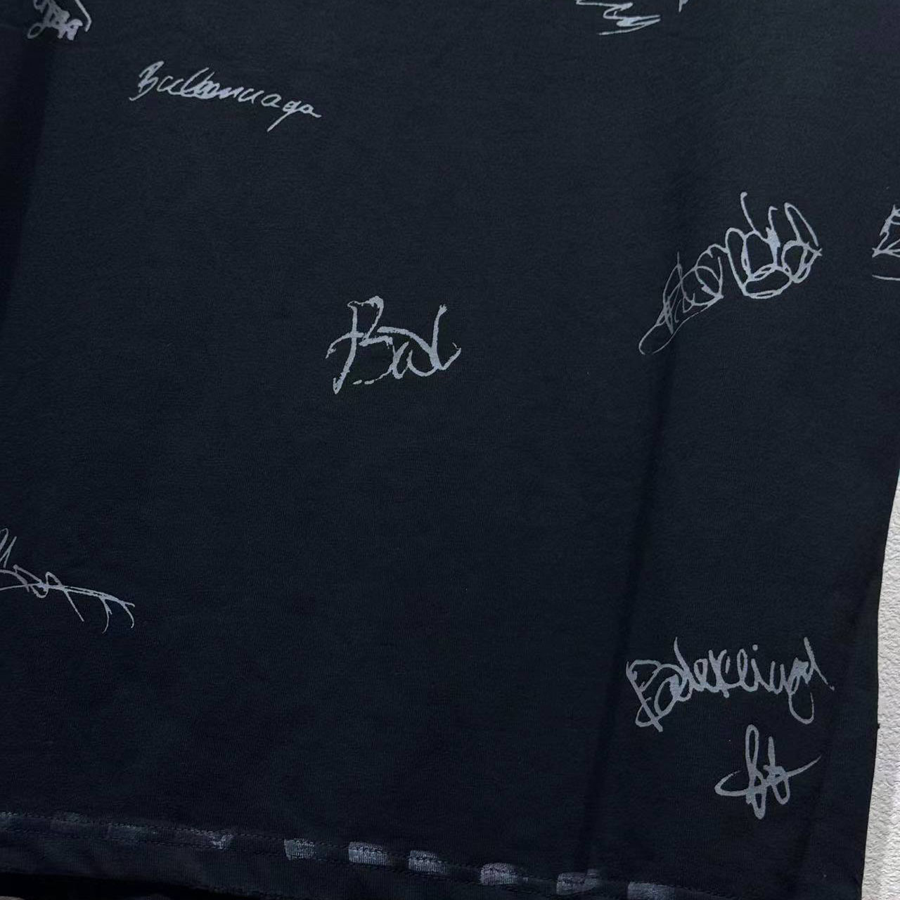 Balenciaga Banana Raglan Oversized T-Shirt In Faded Black Dry Jersey - DesignerGu