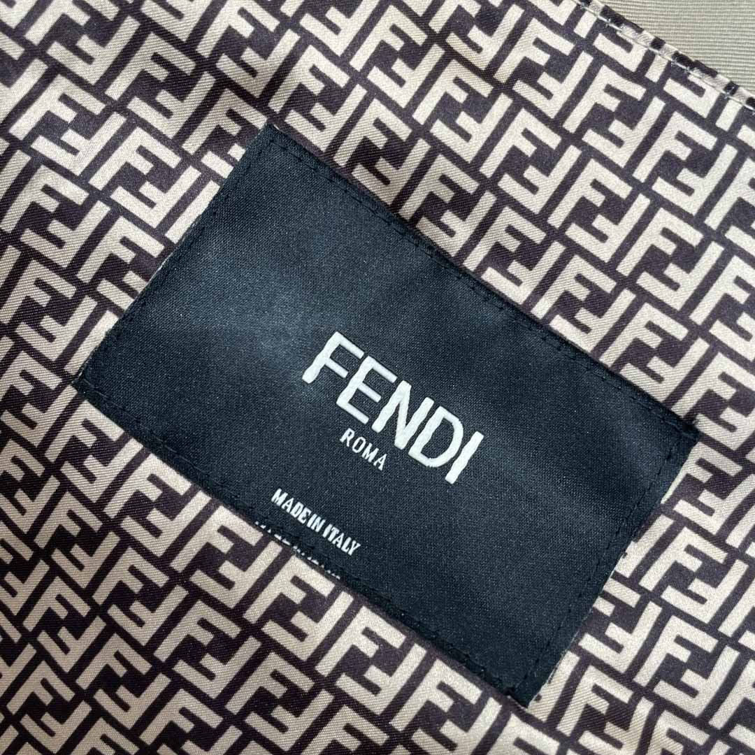 Fendi Beige Gabardine Blouson - DesignerGu