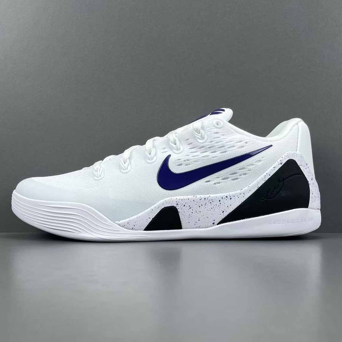 Nike Kobe 9 Elite Low Protro “White Purple” IH1401-100 - DesignerGu