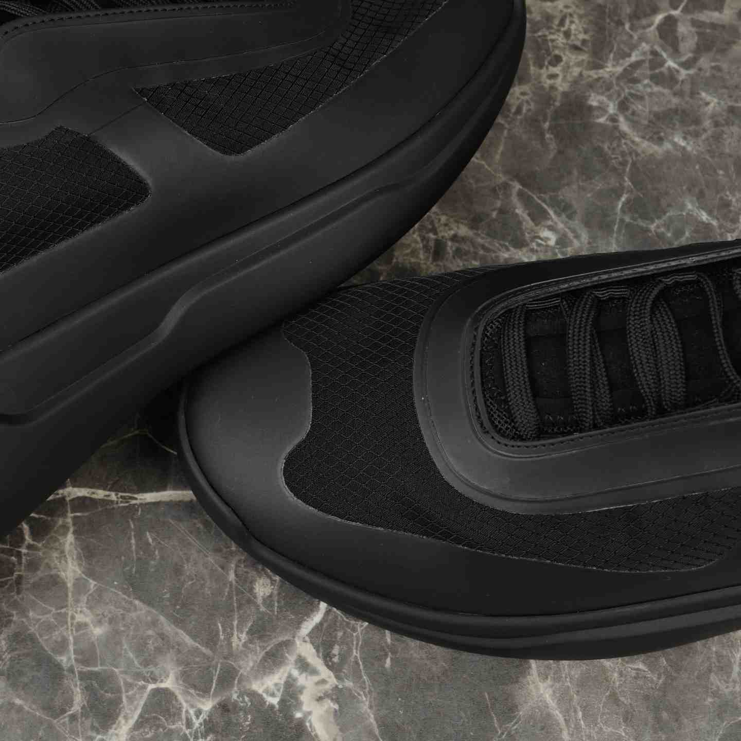 Prada America's Cup Re-Nylon And Bike Fabric Sneakers - DesignerGu