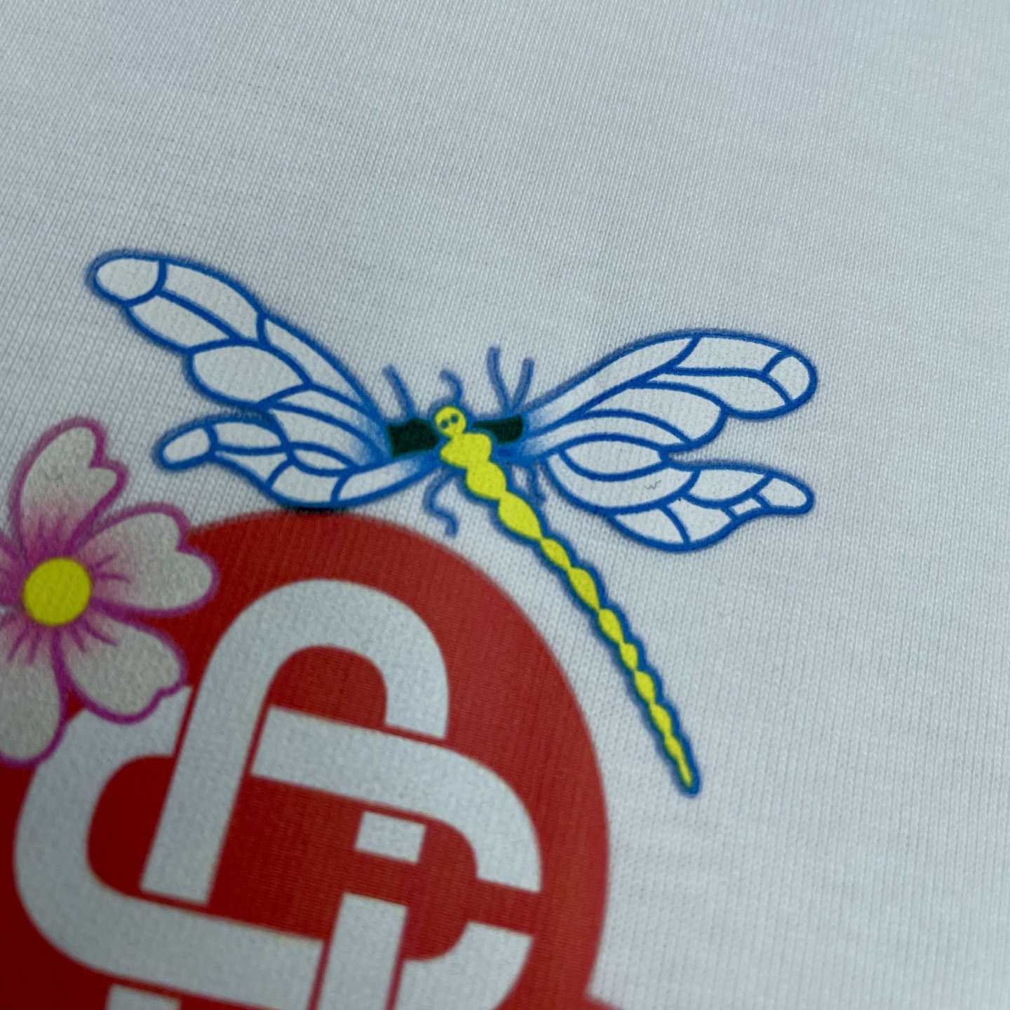 Casablanca Dragonfly Floral T-shirt   C1087 - DesignerGu