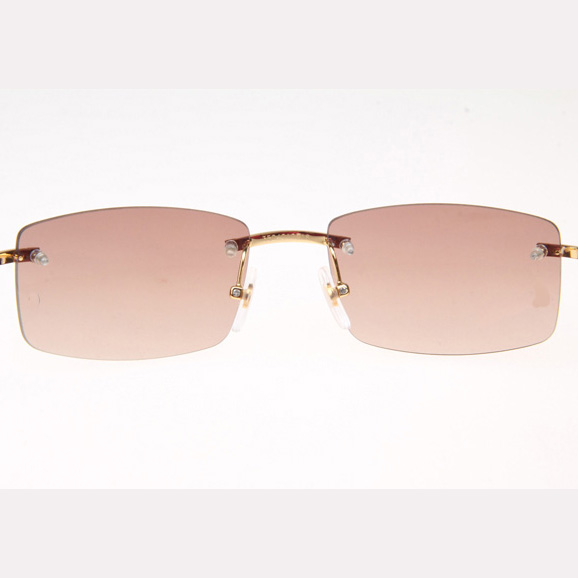 Cartier CT_3524012 White Mix Black Buffalo Sunglasses In Gold Brown - DesignerGu