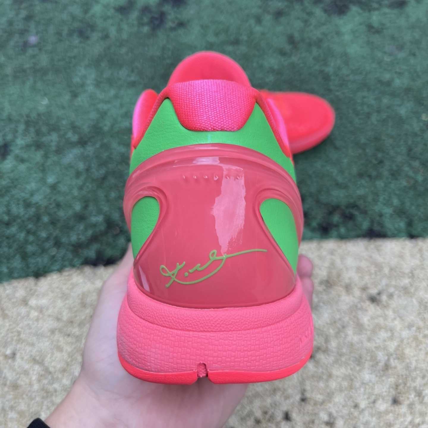 Nike Zoom Kobe 6 Protro “Reverse All-Star” Custom Basketball Shoes Red/Green  - DesignerGu