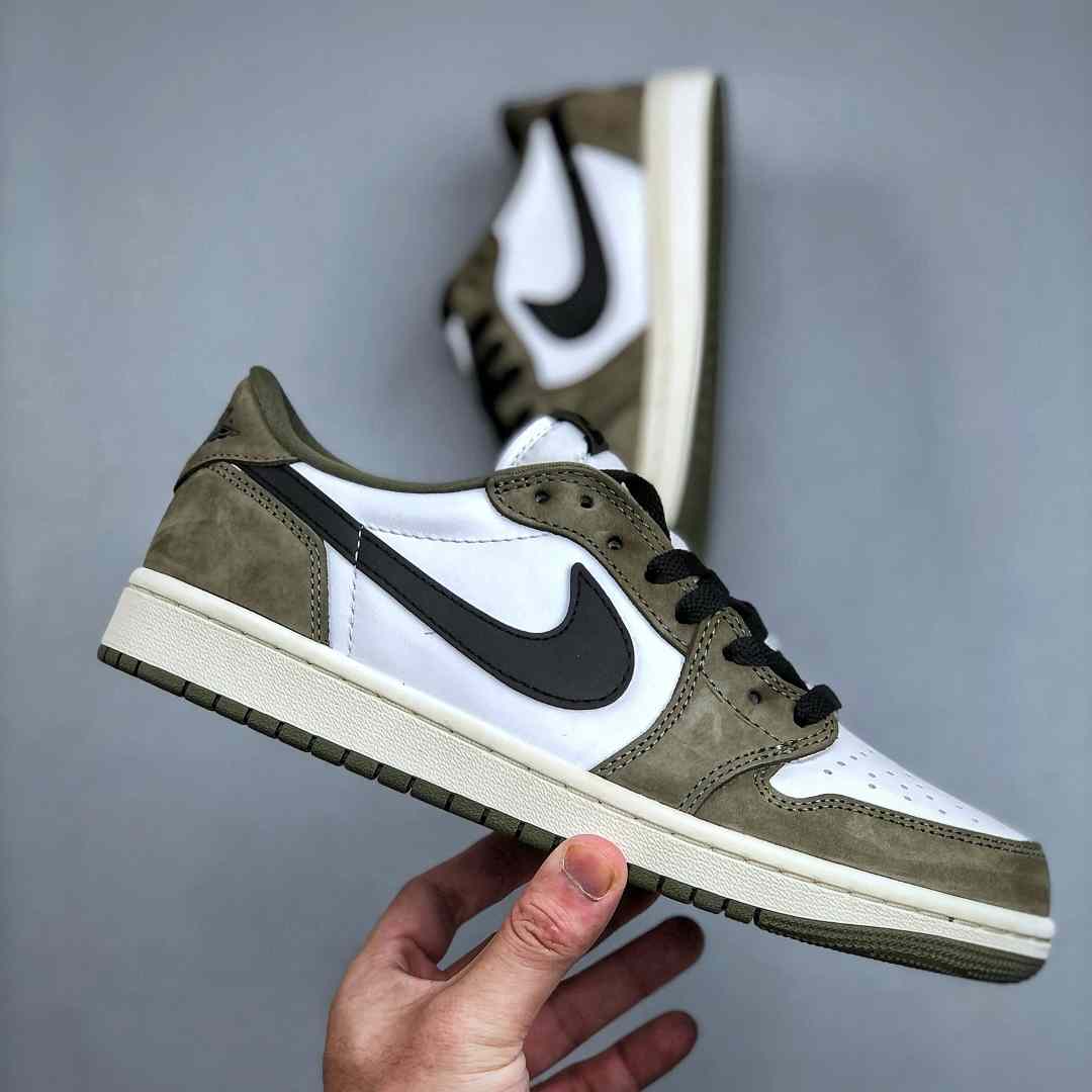 Air Jordan 1 Low OG “Medium Olive” HQ6998-200 - DesignerGu