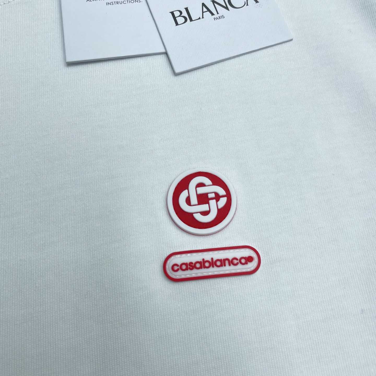 Casablanca Logo-patch Cotton T-shirt   C1076 - DesignerGu