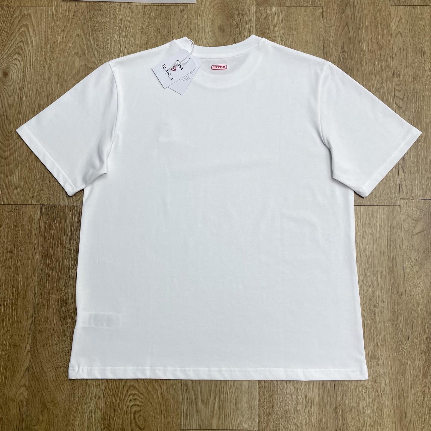 Casablanca Logo-patch Cotton T-shirt   C1076 - DesignerGu