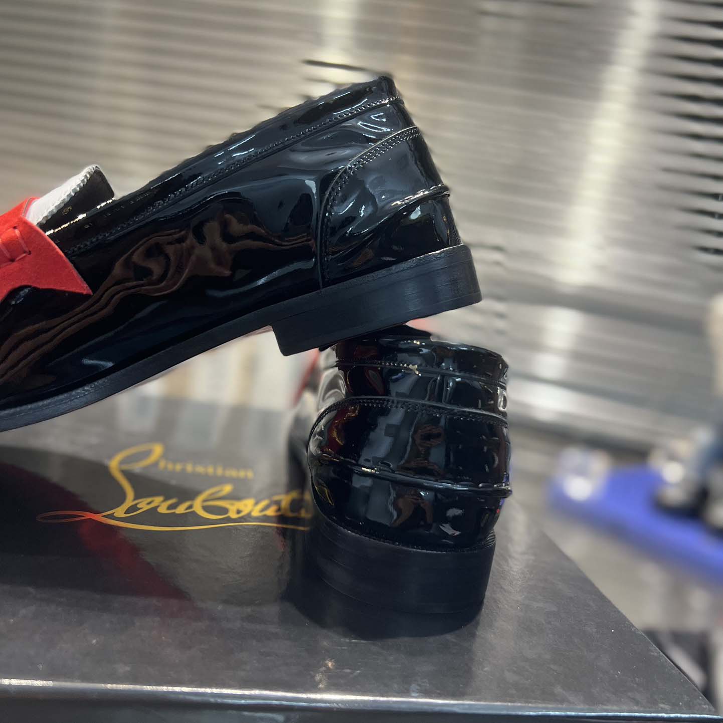 Christian Louboutin Penny Loafers - Patent calf leather  - DesignerGu