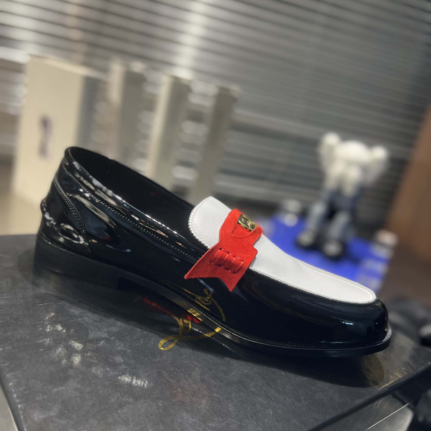 Christian Louboutin Penny Loafers - Patent calf leather  - DesignerGu