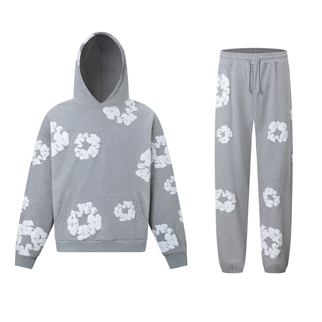 Denim Tears Cotton Hoodie And Sweatpant - DesignerGu