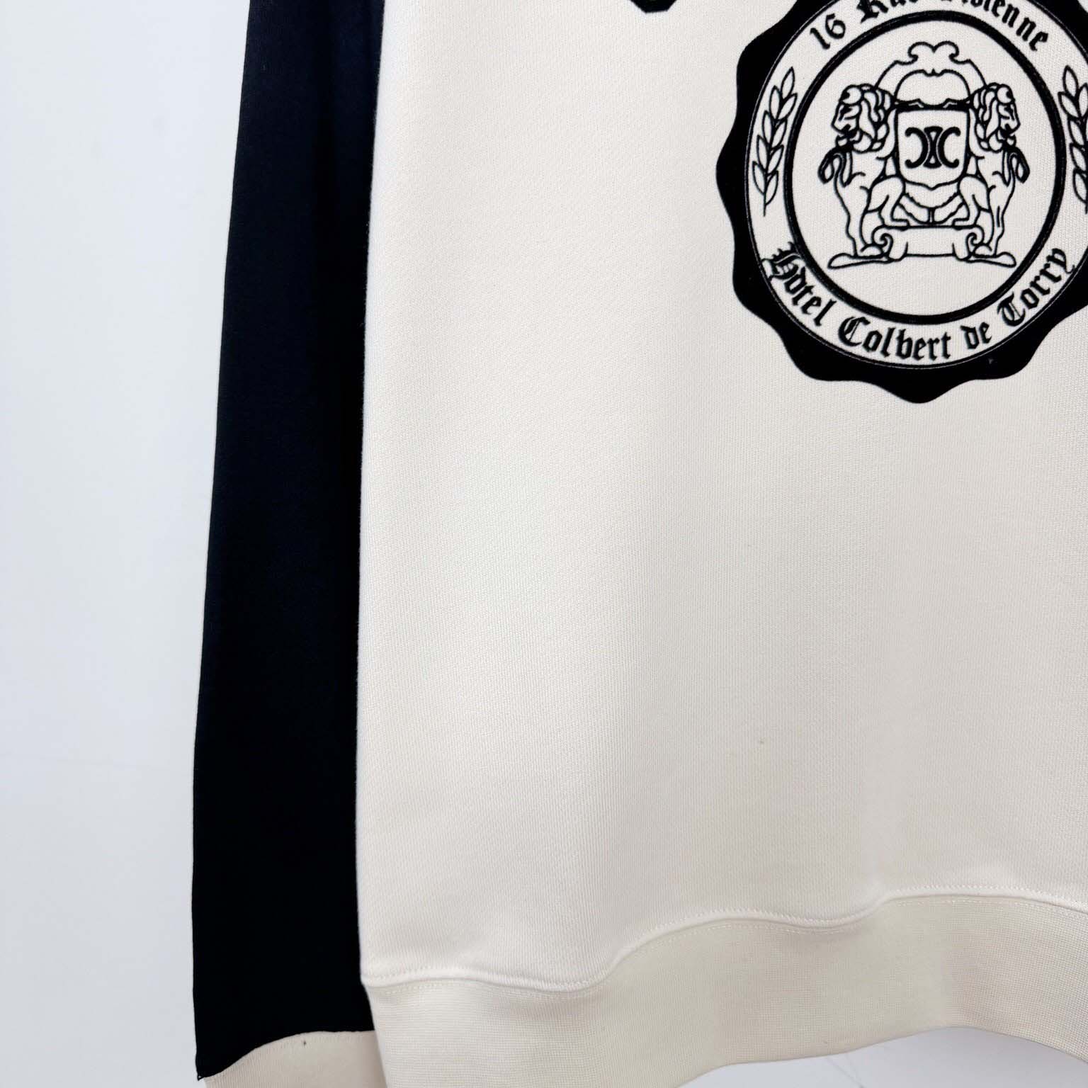 Celine Blason Loose Sweatshirt In Cotton Fleece - DesignerGu