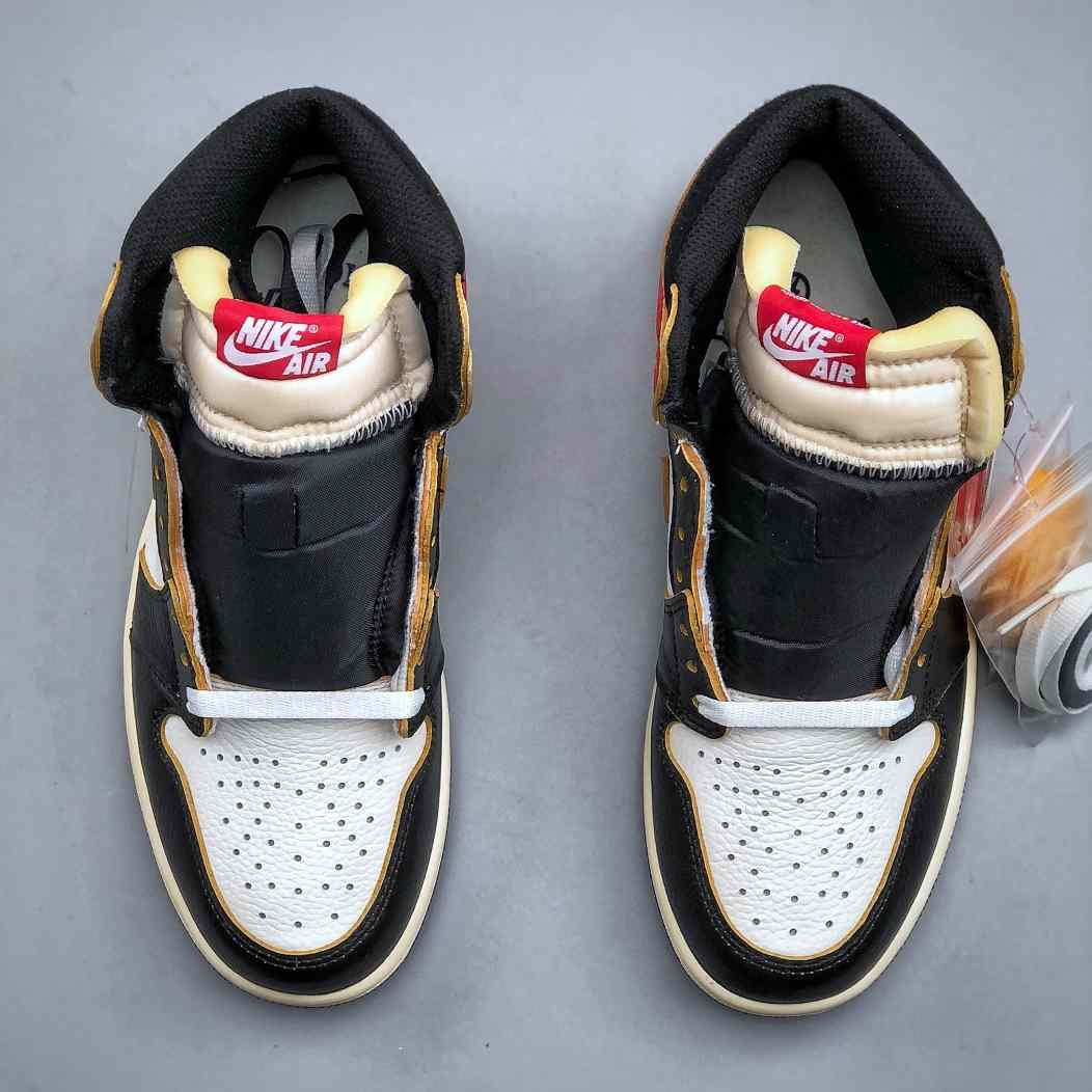 Union LA x Fragment Design x Air Jordan 1 High OG “Black White Blue” IO7847-002 - DesignerGu