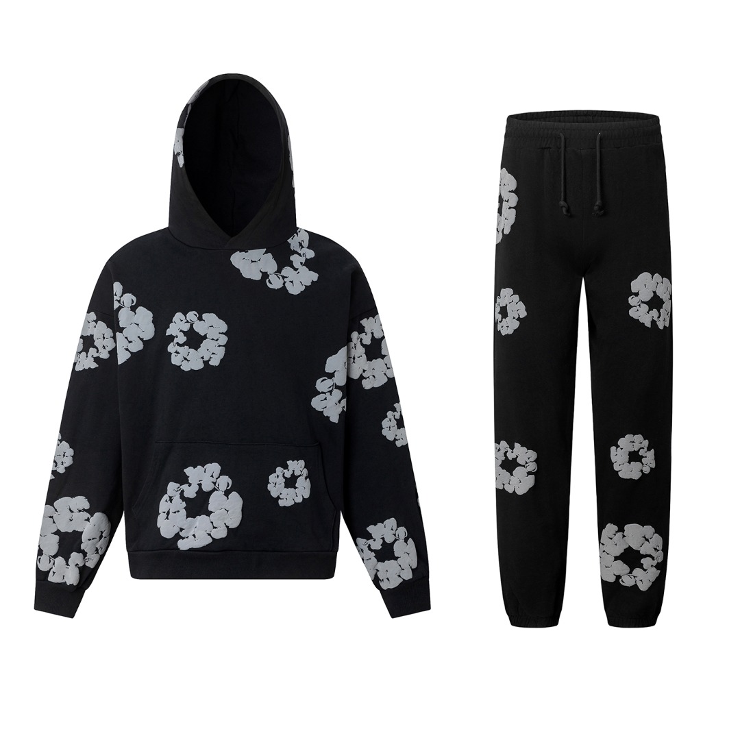 Denim Tears Cotton Hoodie And Sweatpant - DesignerGu