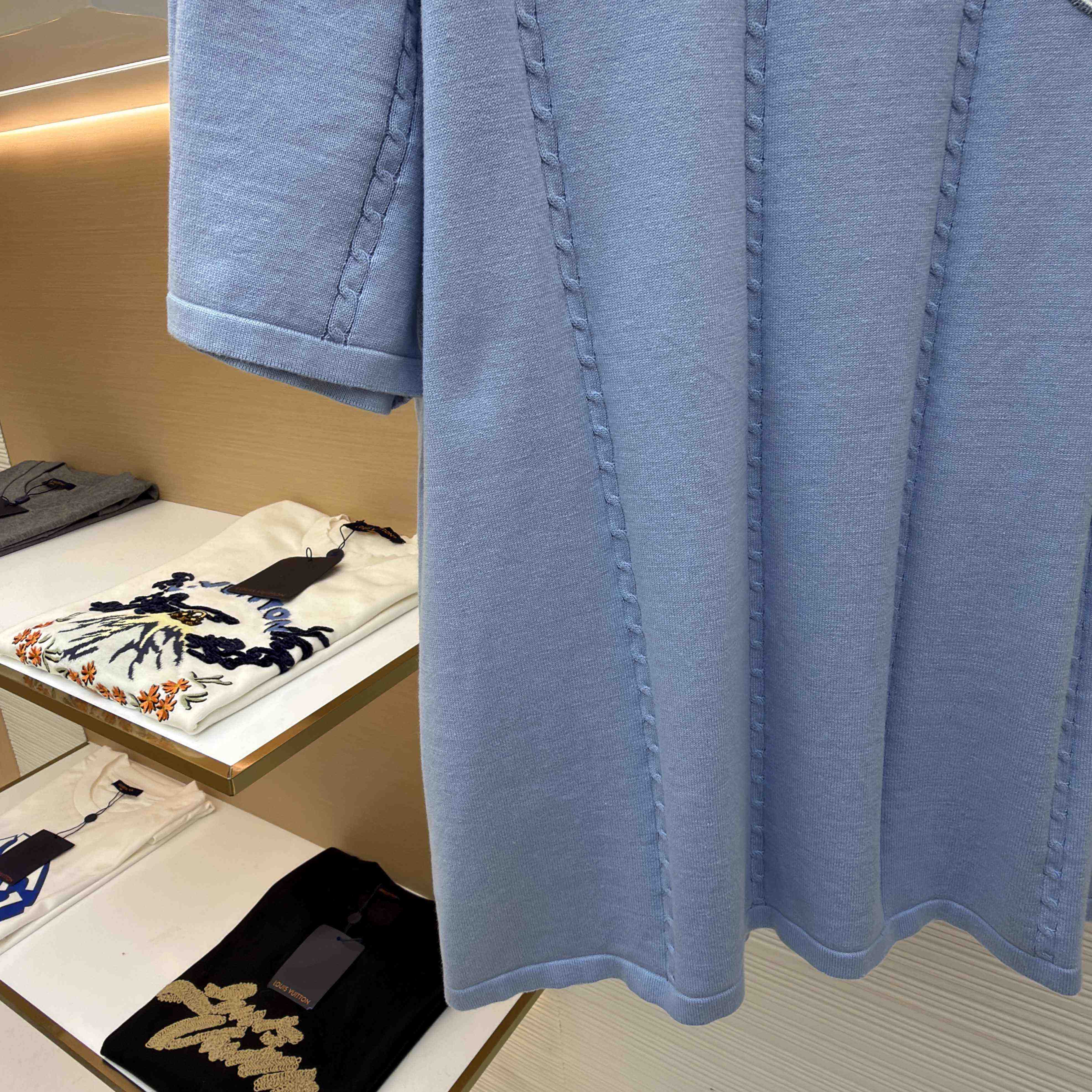 Louis Vuitton Silk-Cotton Short-Sleeved Crewneck   1AIJYL - DesignerGu