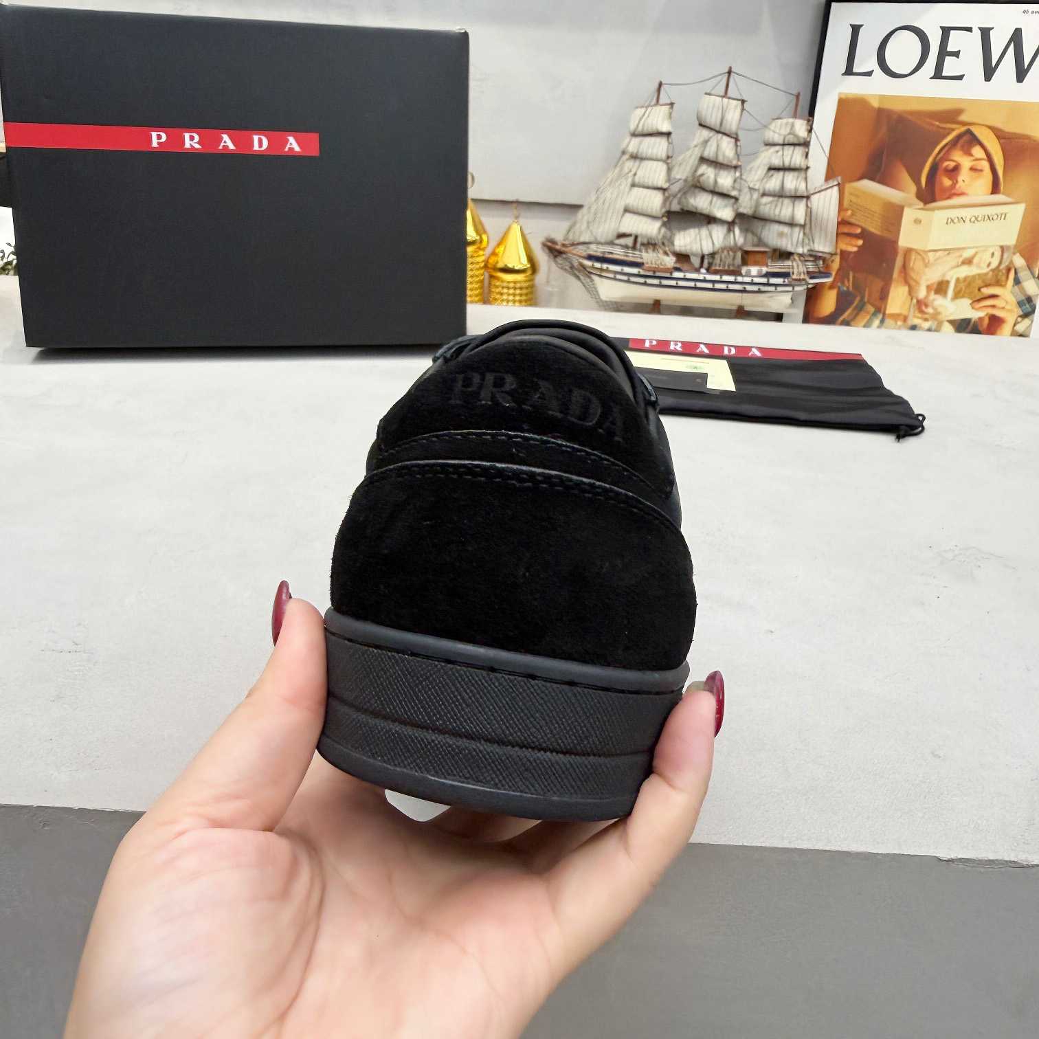 Prada Downtown Re-Nylon And Suede Sneakers - DesignerGu