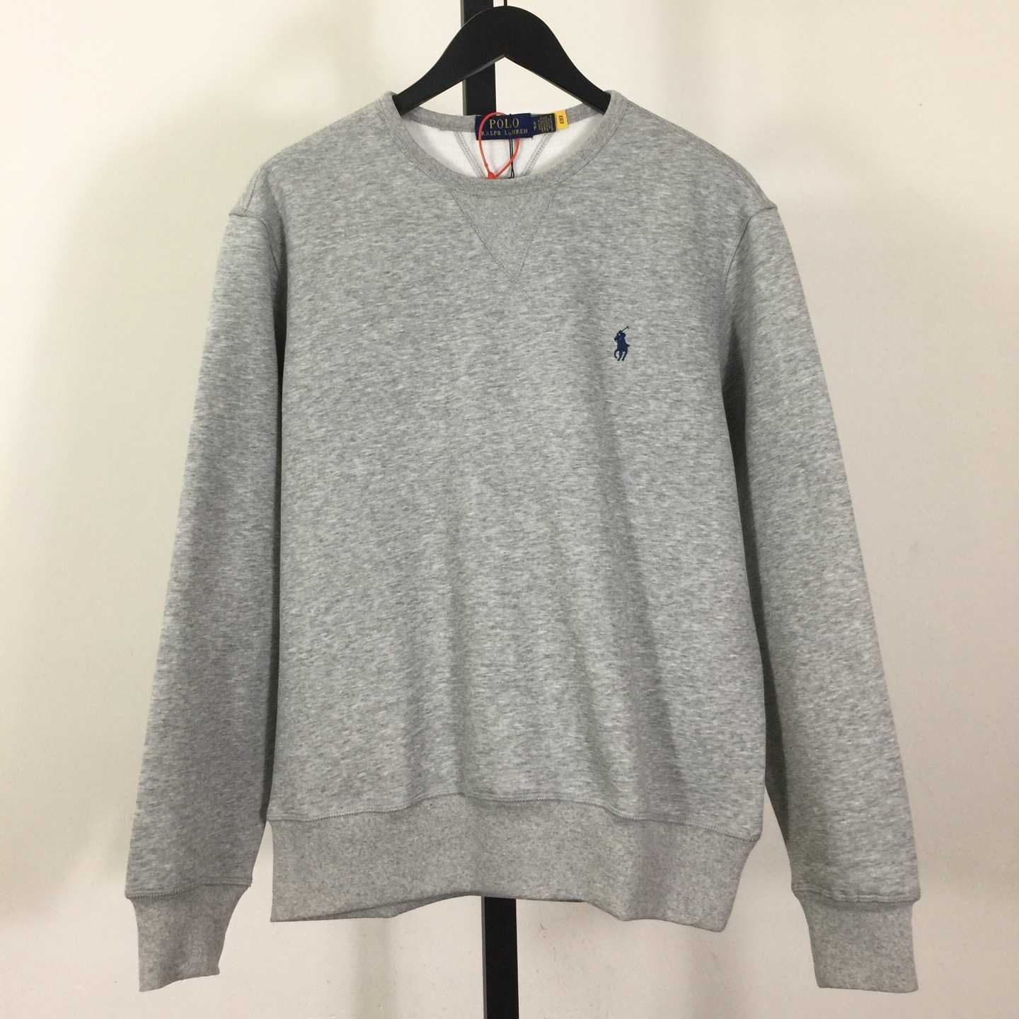 Ralph Lauren Grey Cotton-blend Crewneck - DesignerGu