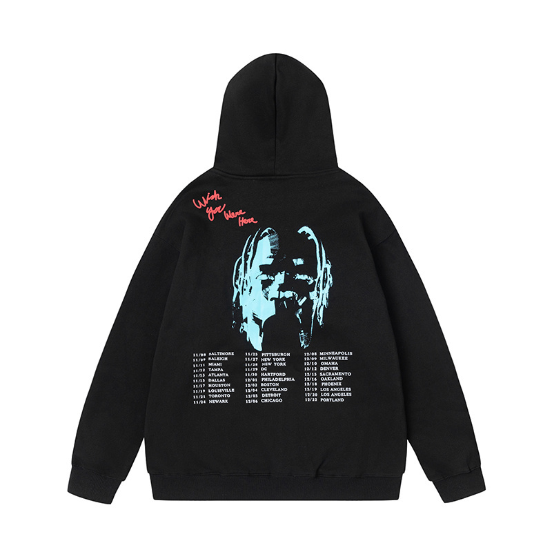 Travis Scott Astroworld Tour Launch Hoodie In Black - DesignerGu