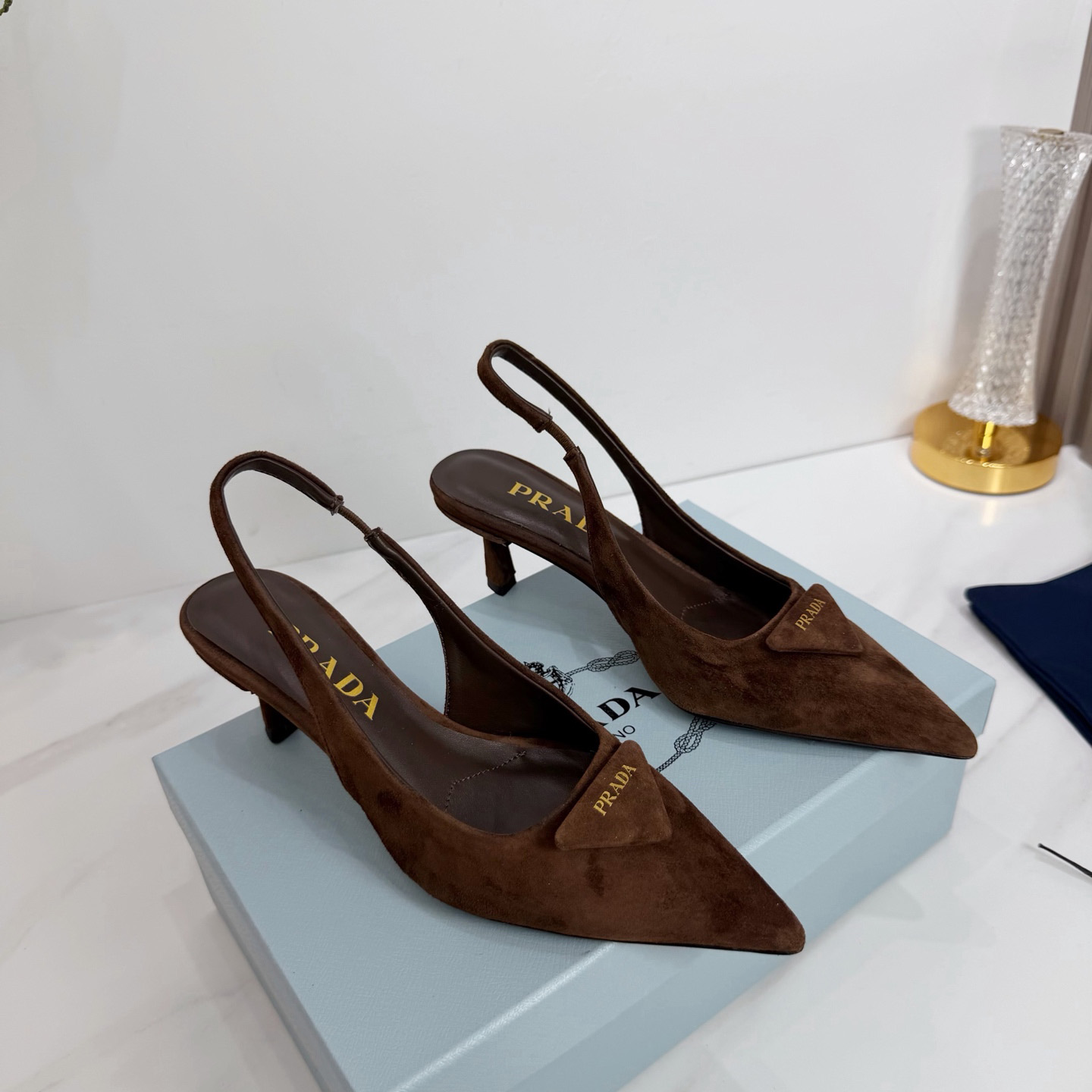 Prada Suede Pumps  5.5cm - DesignerGu