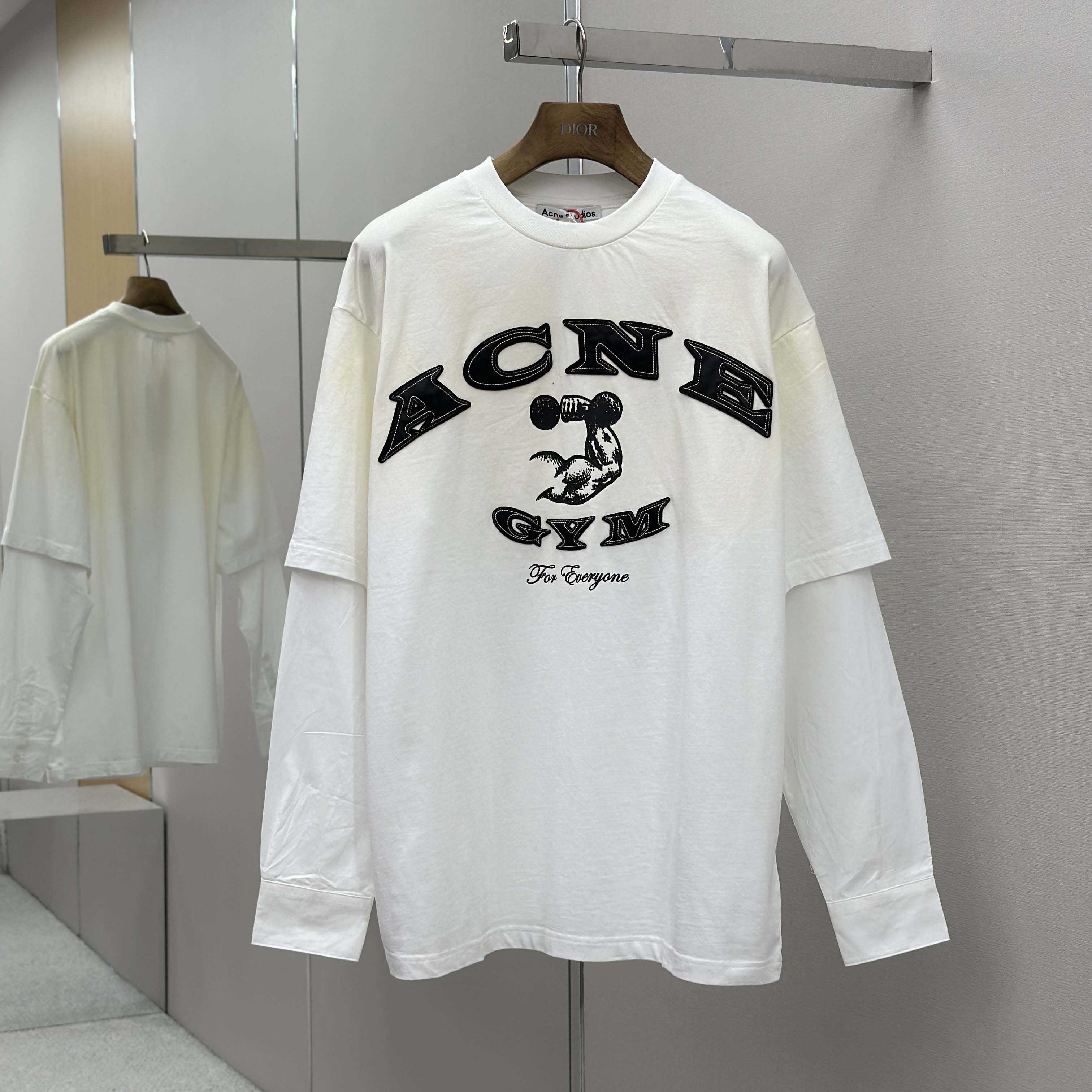 Acne Studios Layered Logo T-shirt - DesignerGu