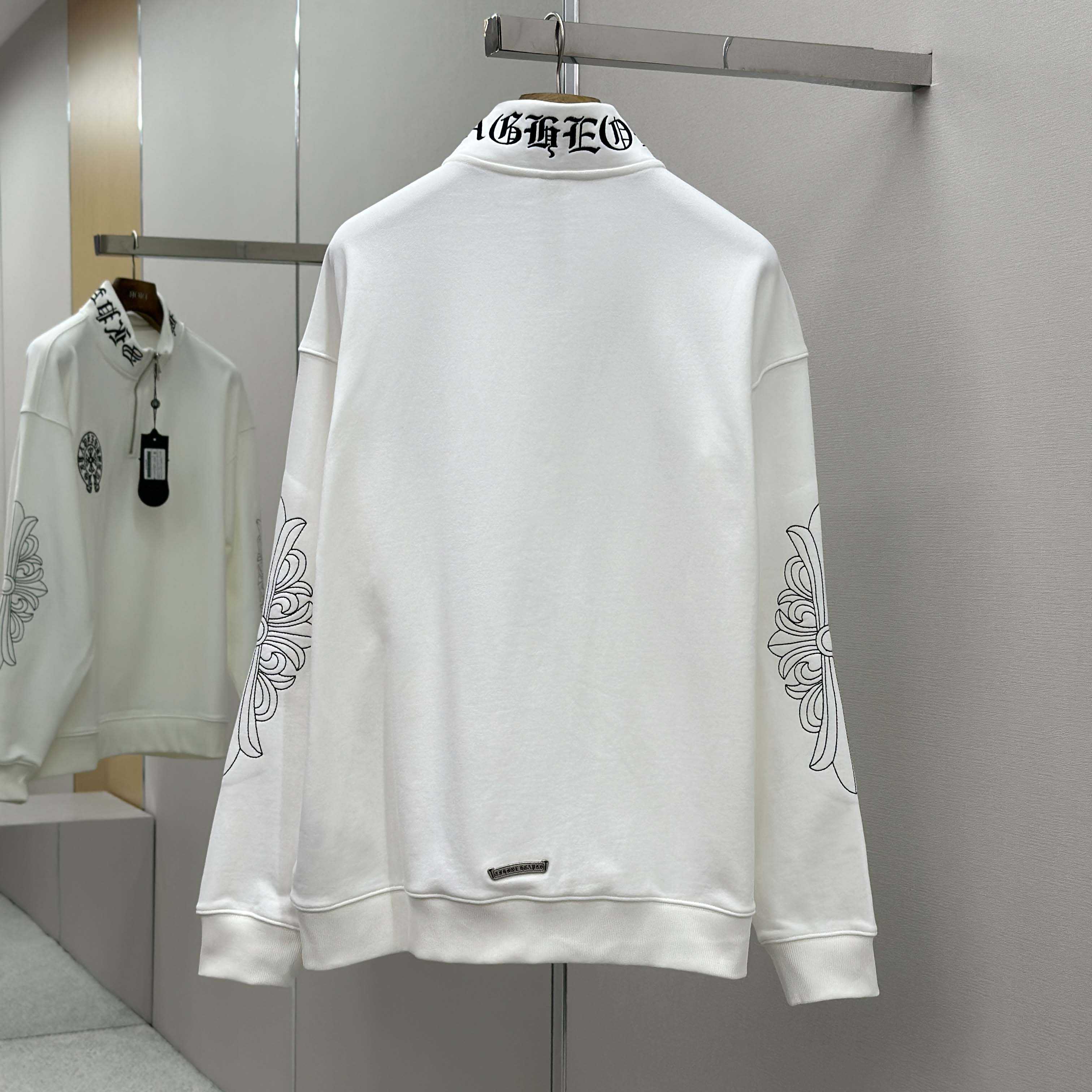 Chrome Hearts Half-zip Sweatshirt - DesignerGu