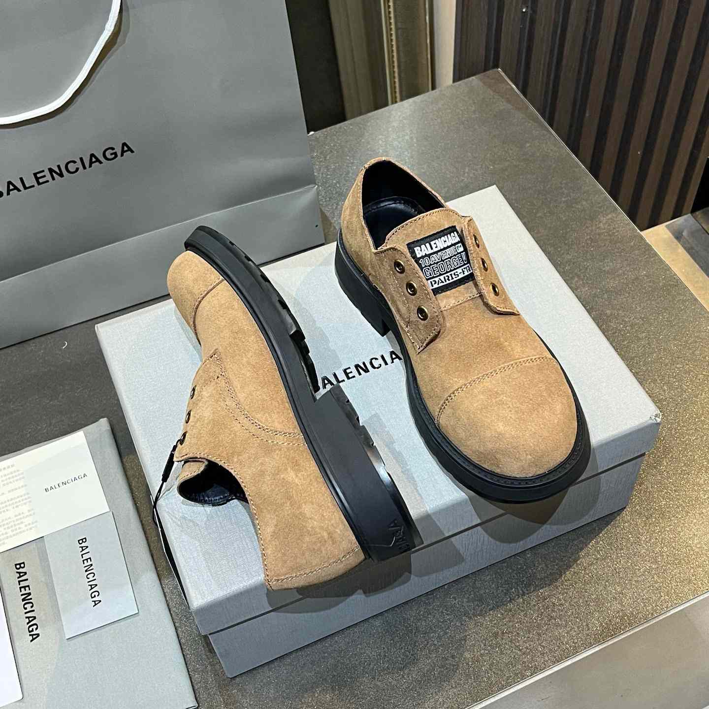 Balenciaga Gray Truck Derby - DesignerGu