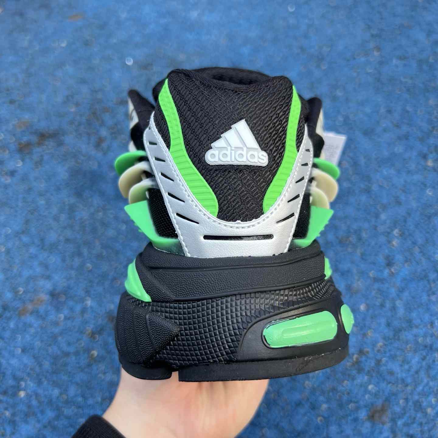 Pharrell x Virginia x adidas Adistar Jellyfish “Black/Green” Comfortable Fashion Slide JP9266 - DesignerGu