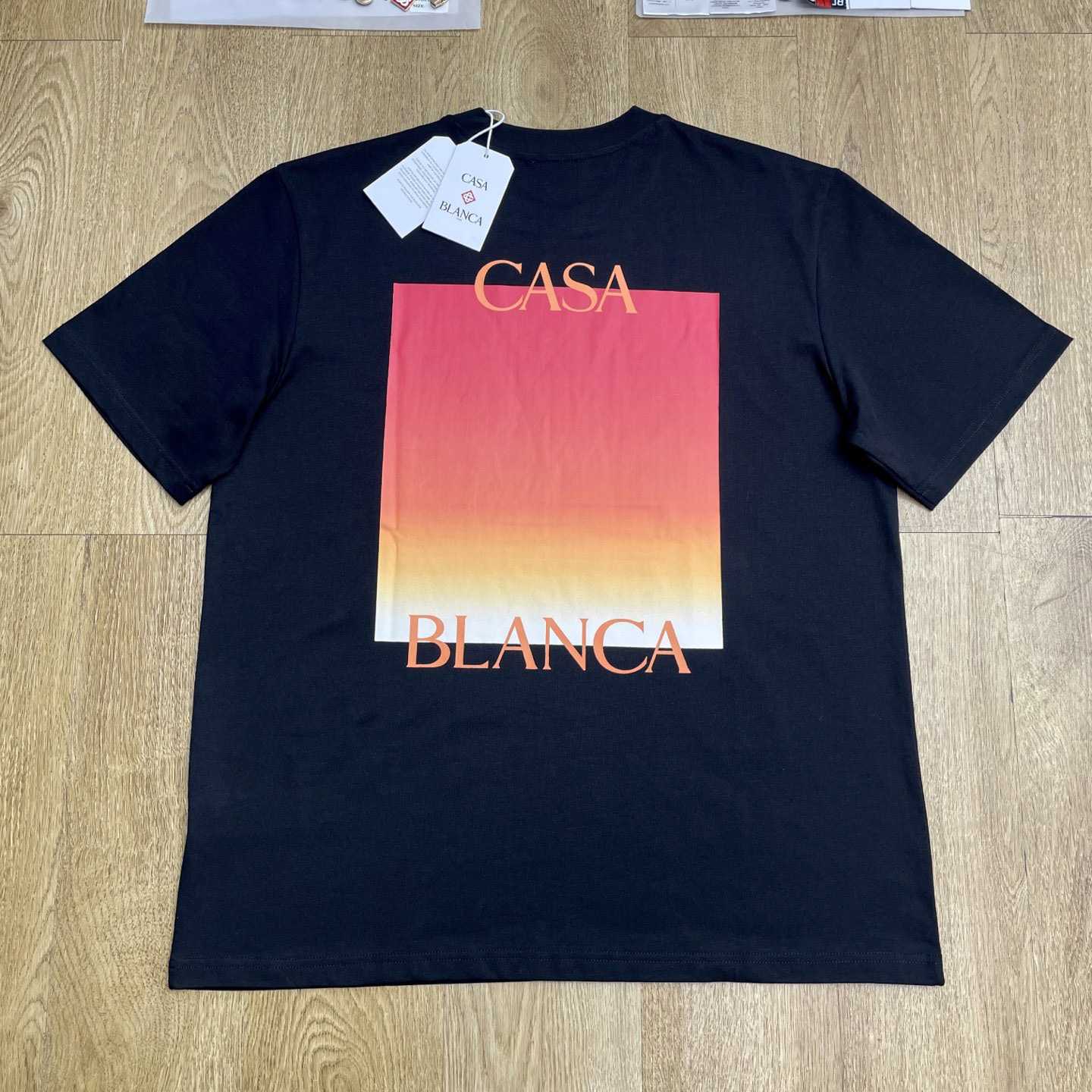 Casablanca Gradient Square Short Sleeve T-Shirt   C1101 - DesignerGu