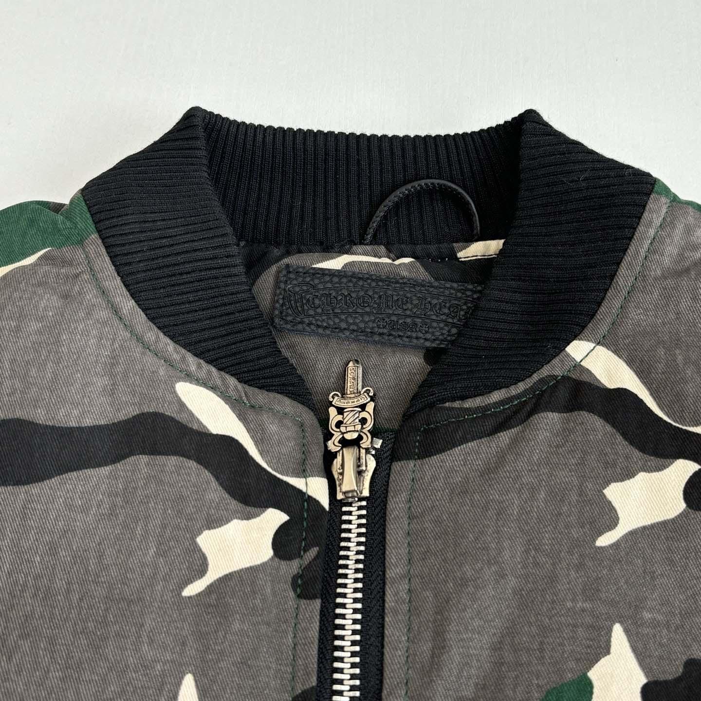 Chrome Hearts Matty Boy Desert Camouflage Sex Records Bomber Jacket - DesignerGu