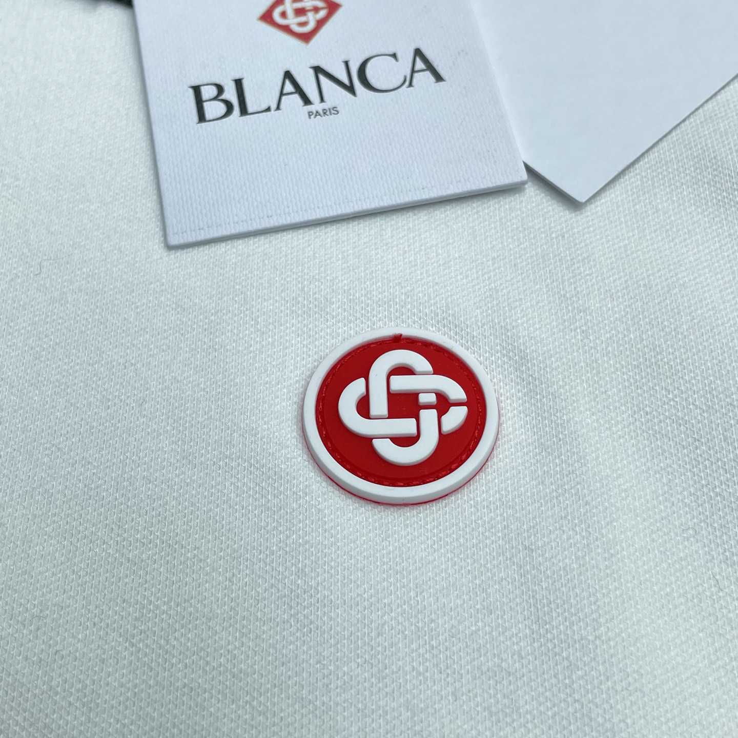 Casablanca Laurel Pique Short Sleeve Polo Shirt    c1097 - DesignerGu