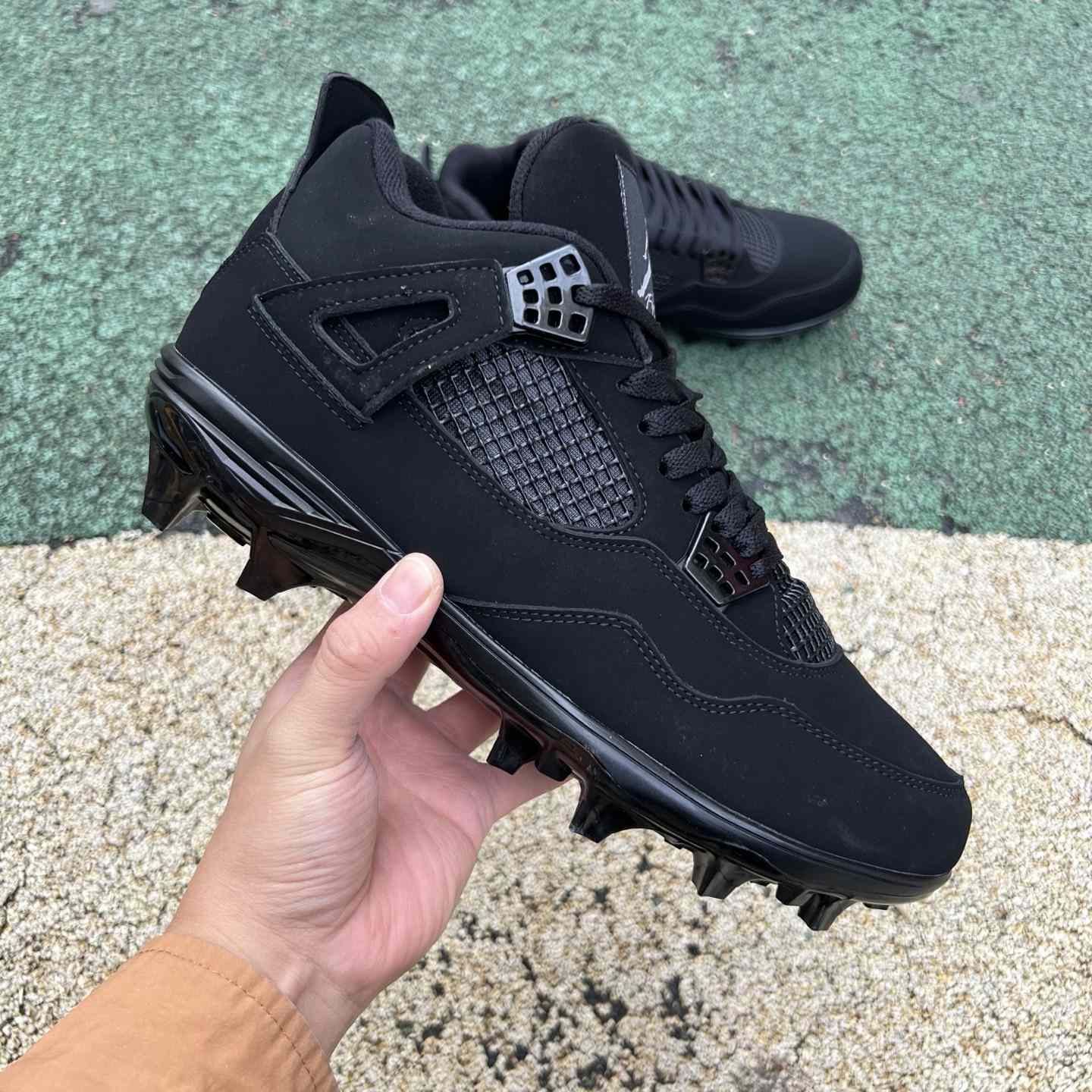 Air Jordan 4 “Black Cat” Football Edition CU1110-010 - DesignerGu