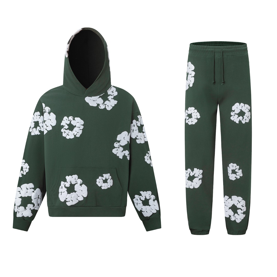 Denim Tears Cotton Hoodie And Sweatpant - DesignerGu