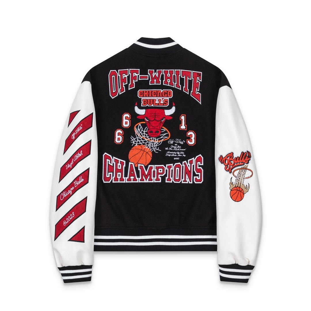 Off-White™ c/o Chicago Bulls Black Varsity - DesignerGu