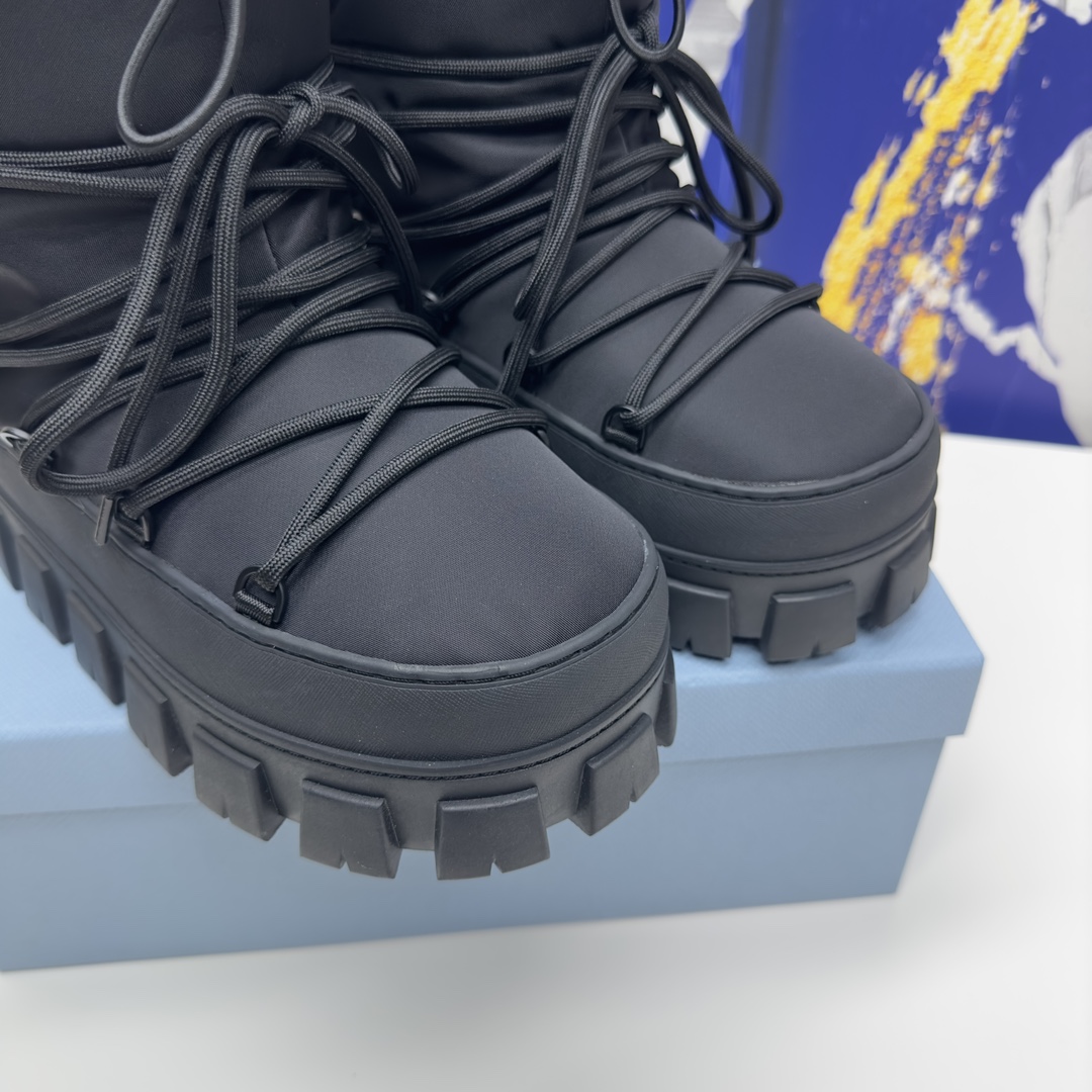 Prada Nylon Gabardine Après-ski Boots - DesignerGu